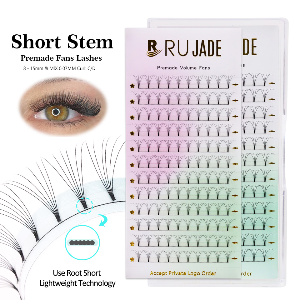 Eyelash Extension Russian - RUJADE tige courte 3D 4D 5D