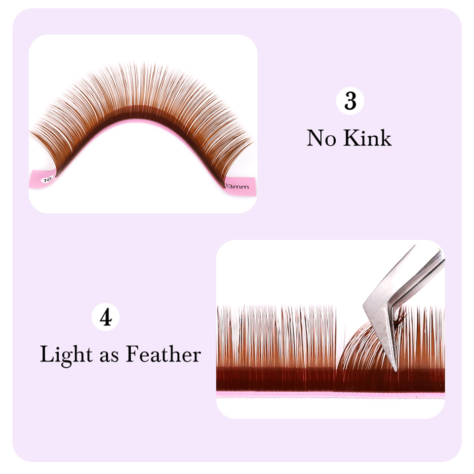Extension de cils brun foncé 0 - Eyelash Extension Russian avis et prix